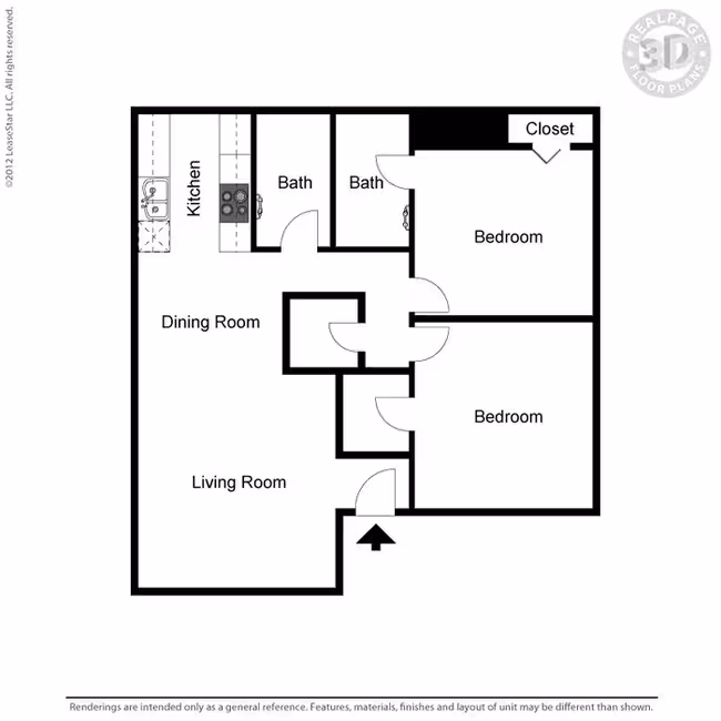 Unit 208 205 floor plan